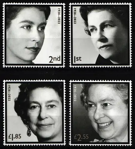 Großbritannien 5074-5077 postfrisch Trauermarken Queen Elisabeth II. #JD801