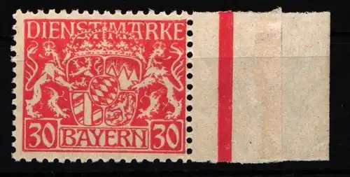 Bayern D 22 w postfrisch gepr. Dr Helbig BPP #JC319