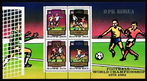 Korea Block 78 postfrisch Fußballweltmeisterschaft #JA491
