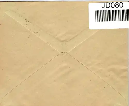 Danzig 216 auf Brief Landpoststempel Hölle #JD080