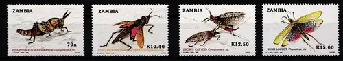 Sambia 503-506 postfrisch Insekten #JA529