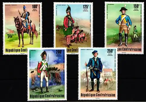 Zentralafrikanische Republik 407-411 postfrisch #JB982