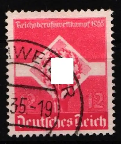 Deutsches Reich 572 y gestempelt geprüft Schlegel BPP #JD657