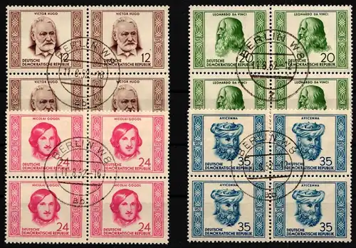 DDR 311-314 gestempelt 4er Block #JE032