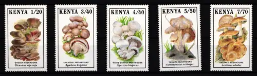 Kenia 486-490 postfrisch Pilze #JA630