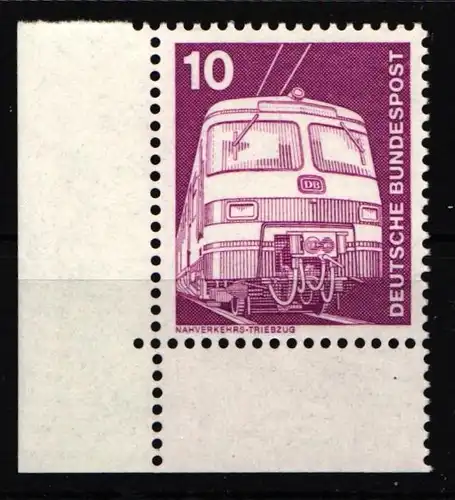 BRD Bund 847 postfrisch Ecke unten links #JF345