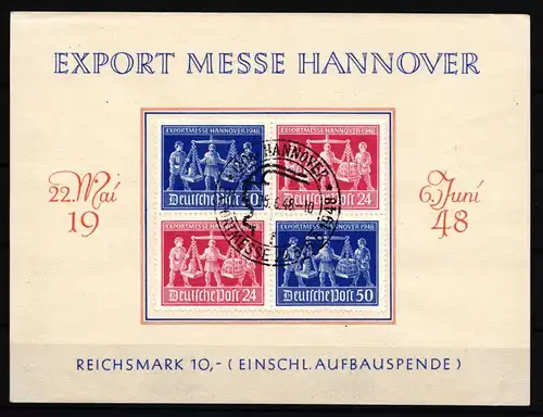 Alliierte Besetzung V Zd 1 auf Ausstellungskarte #JC269