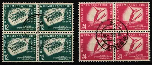 DDR 280-281 gestempelt 4er Block #JE014