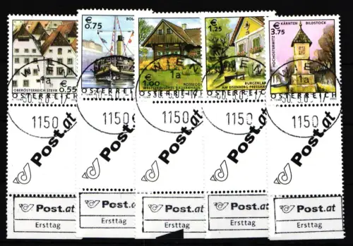 Österreich 2415-2419 gestempelt Erstagsstempel #JC306