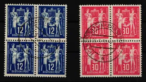 DDR 243-244 gestempelt 4er Block #JE038