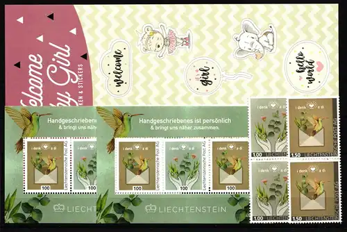 Liechtenstein postfrisch Privatpost Ausgaben mit 14 Fr. #JE296