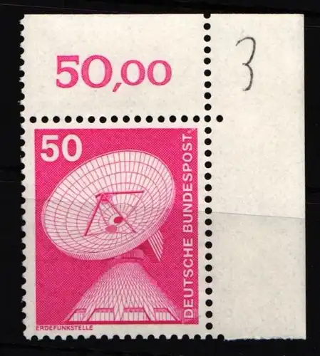 BRD Bund 851 postfrisch Ecke oben rechts #JF443