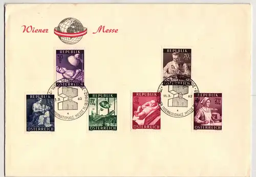 Österreich 999-1004 als Satzbrief nicht gelaufen #JF192