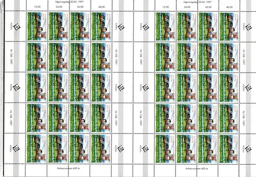 Aland 129 postfrisch als 40er Bogen, Kalmarer Union #JB542