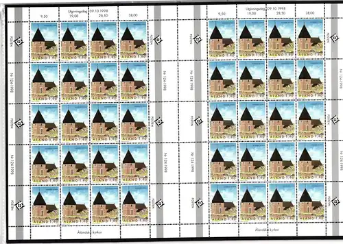 Aland 148 postfrisch als 40er Bogen #JB546