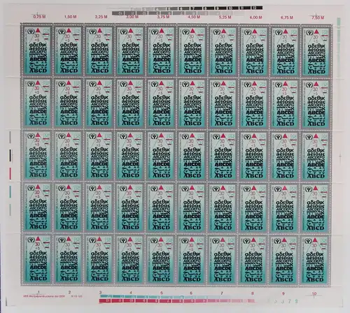 DDR 3363 postfrisch Bogen ungefaltet #JE403