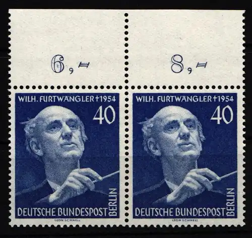 Berlin 128 OR postfrisch Paar vom Oberrand #JD679