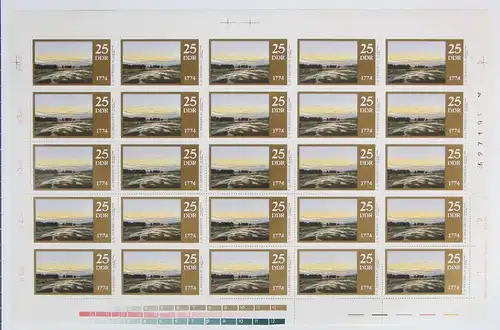 DDR 1960 postfrisch Bogen ungefaltet #JE414