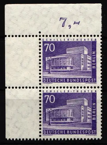 Berlin 152 v postfrisch Paar vom Eckrand oben links #JD681