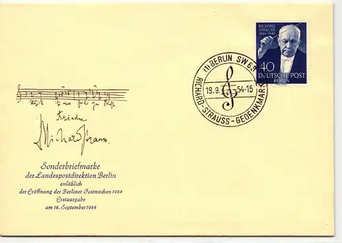 Berlin 124 als Ersttagsbrief #JD799