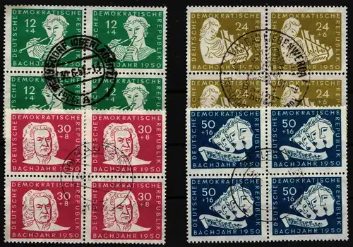 DDR 256-259 gestempelt 4er Block #JE022