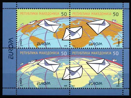 Makedonien H-Bl 1 postfrisch Cept #JI109