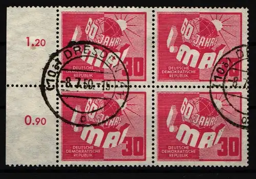 DDR 260 gestempelt 4er Block #JE023