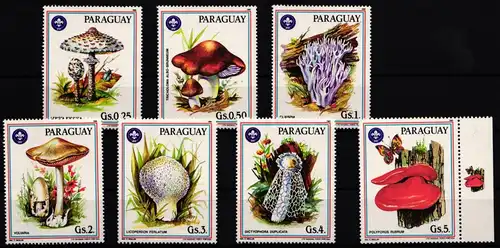 Paraguay 3835-3841 postfrisch Pilze #JA670