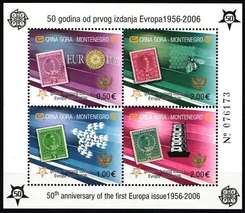 Montenegro Block 2 A postfrisch #JB994