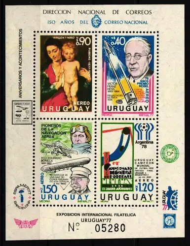 Uruguay Block 34 postfrisch #JJ029