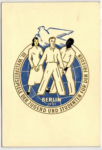 DDR 289-292 auf Faltkarte #JF135