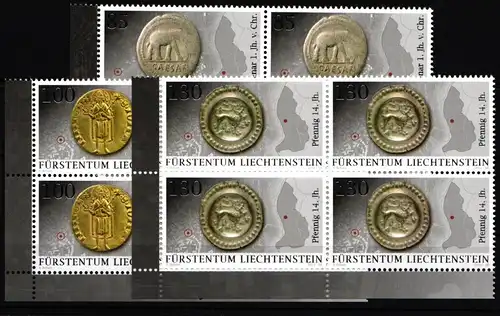 Liechtenstein 1712-1714 postfrisch als Eckrandviererblock #JE338