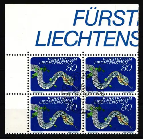 Liechtenstein 594 gestempelt als 4er Einheit #JJ133