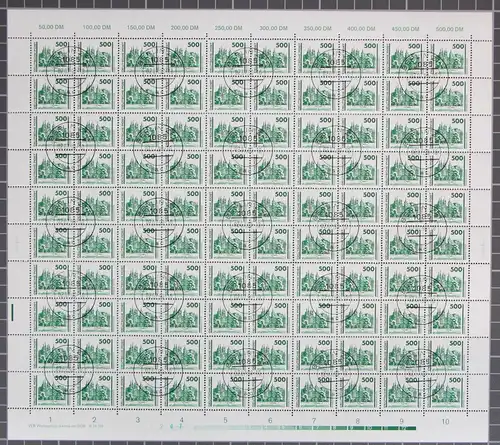 DDR 3352 gestempelt Bogen ungefaltet #JE191