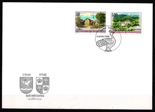 Liechtenstein 1126-1127 gestempelt als FDC #JI051