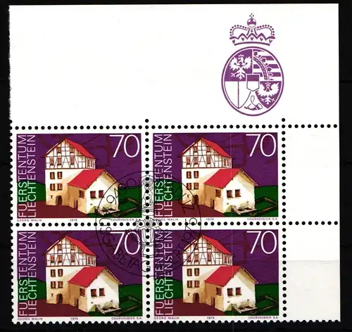 Liechtenstein 632 gestempelt als 4er Einheit #JJ185