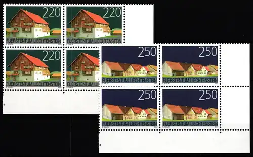 Liechtenstein 1355-1356 postfrisch als 4er Blöcke #JI090