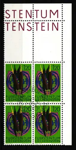Liechtenstein 563 gestempelt als 4er Einheit #JJ246