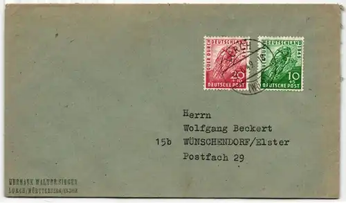 Bi-Zone 106-107 auf Brief Satzbrief #JF158