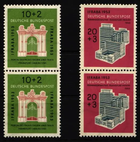 BRD Bund 171-172 postfrisch senkrechtes Paar #JF239