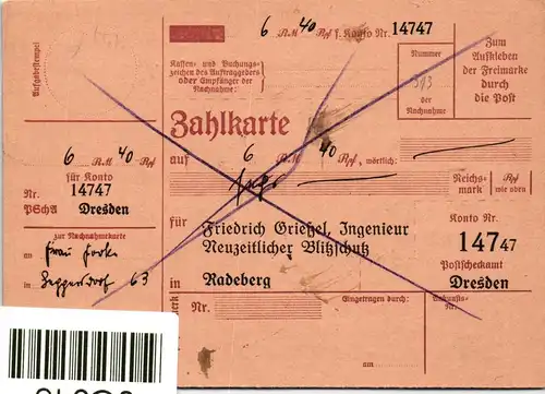 Deutsches Reich 771 auf Postkarte als Einzelfrankatur portogerecht #JG046