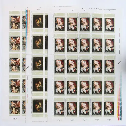 DDR 2229-2234 postfrisch Bogen ungefaltet #JE417