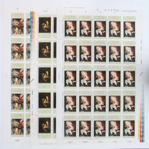 DDR 2229-2234 postfrisch Bogen ungefaltet #JE417