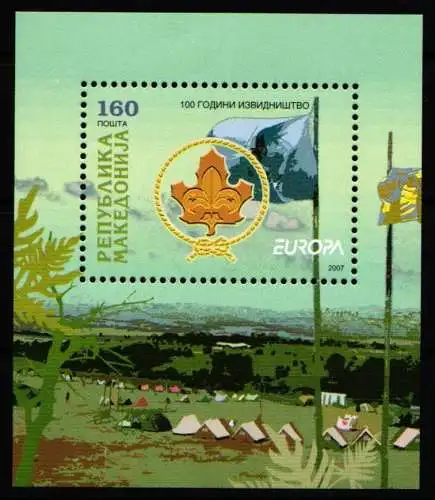 Makedonien Block 17 postfrisch Cept #JI106