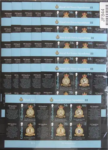 Gibraltar 62x Block 117 postfrisch ca. 680,- Euro Katalog mit 240 GIP #JF844