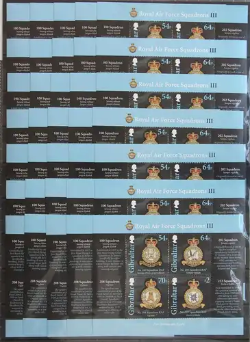 Gibraltar 62x Block 117 postfrisch ca. 680,- Euro Katalog mit 240 GIP #JF844