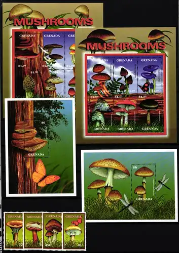 Grenada 4072-4075, Kleinbogensatz 4076-4087, Block 542-543 postfrisch #JA760