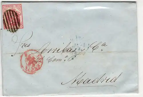 Spanien 25 auf Brief als Einzelfrankatur #JF777