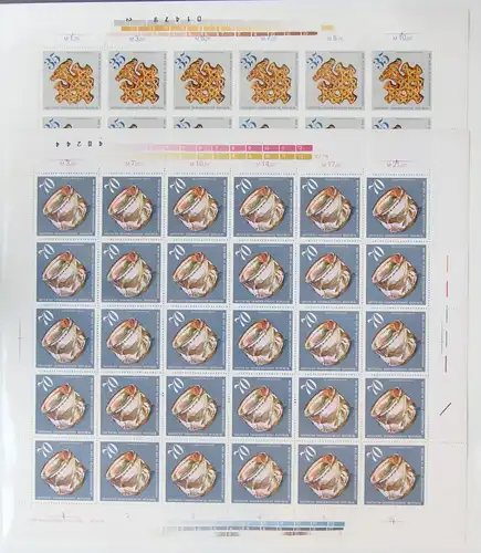 DDR 2182-2186 postfrisch Bogen ungefaltet #JE487