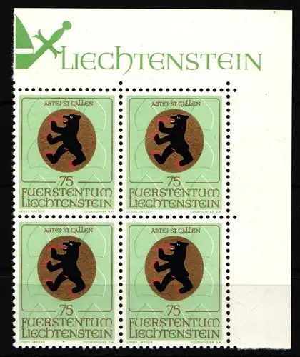 Liechtenstein 535 postfrisch als 4er Einheit #JJ090